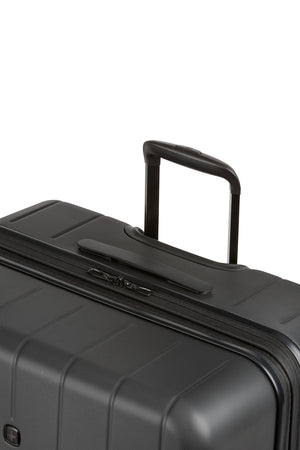 Swissgear Wanderlust Pro Big Box Expandable Spinner 3 Piece Set - Black Molded top handles for comfort in lifting
