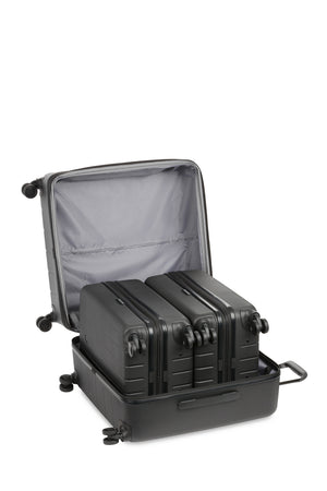 Wanderlust Pro Big Box Expandable Spinner 3 Piece Set - Black