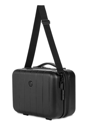 SWISSGEAR Wanderlust Pro Big Box Expandable Spinner 5 Piece Set – Black Removable adjustable shoulder strap
