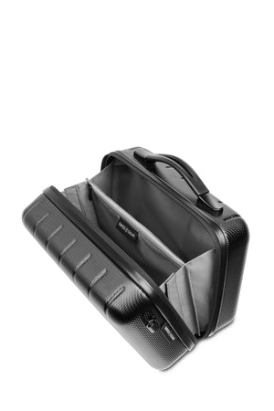 SWISSGEAR Wanderlust Pro Big Box Expandable Spinner 5 Piece Set – Black A zippered accessory pocket that doubles as a separator