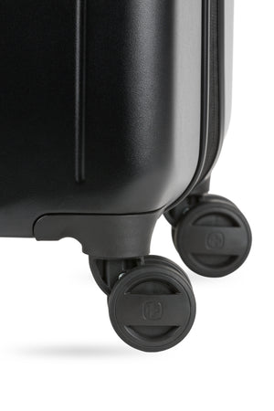 Swissgear 8092 Expandable 3pc Hardside Spinner Luggage Set - Black Eight 360-degree spinner wheels for easy maneuverability