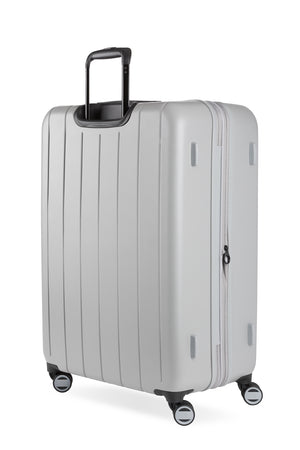 Swissgear 8092 Expandable 3pc Hardside Spinner Luggage Set - Storm Gray Rugged, ABS hardside split-case body