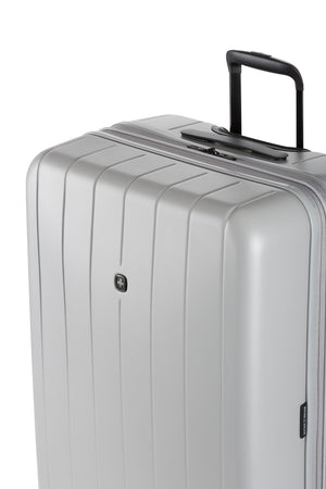 Swissgear 8092 Expandable 3pc Hardside Spinner Luggage Set - Gray easy pushing or pulling of luggage