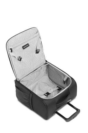 SWISSGEAR Checklite Underseater Carry On Suitcase - Black Ample packing compartment with surround protective padding and adjustable compression straps to keep items secured