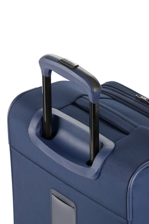 SWISSGEAR 8099 21 Inch Expandable Spinner Carry On Luggage - Navy Retractable, push-button locking telescopic handle for easy pushing or pulling