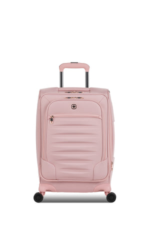 SWISSGEAR Opulence 19 Inch Expandable Spinner Carry On Luggage in Blush