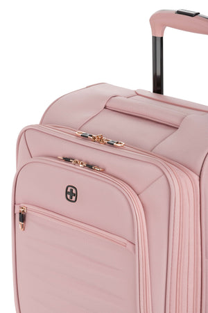 SWISSGEAR Opulence 19 Inch Expandable Spinner Carry On Luggage in Blush