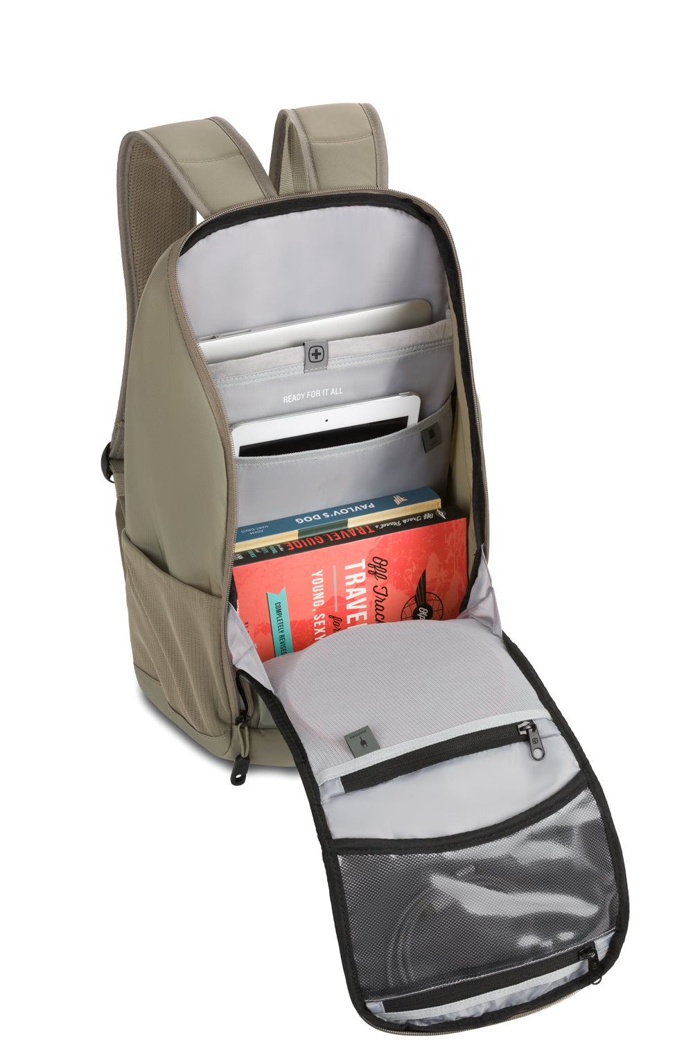 SWISSGEAR Viibe Flex Laptop Backpack - Olive Green - 05