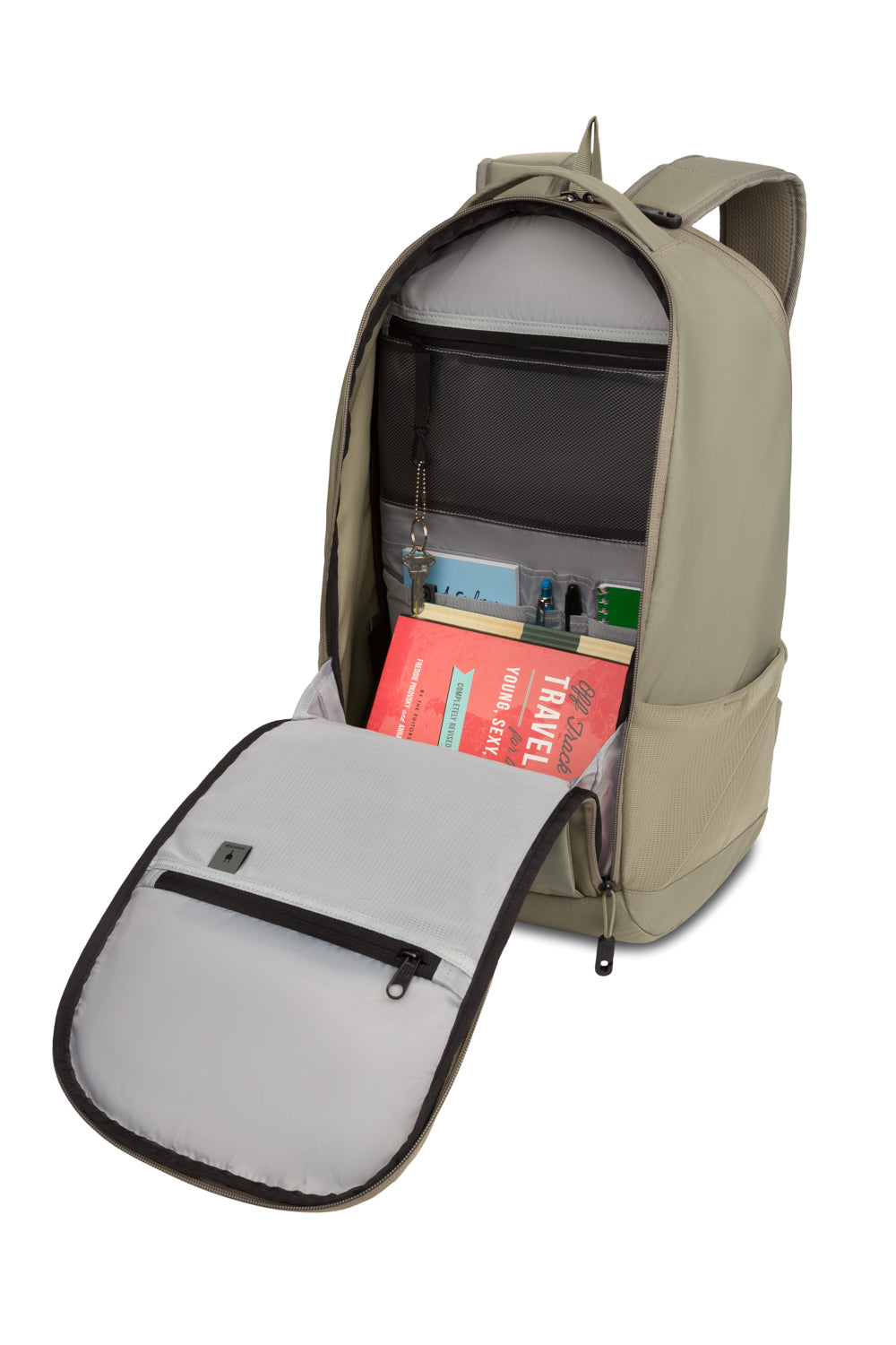 SWISSGEAR Viibe Pro Laptop Backpack - Olive Green - 05