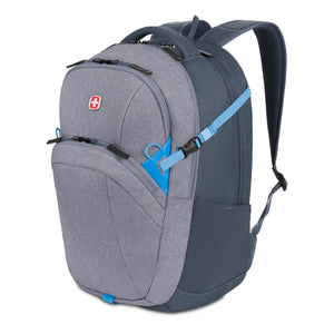 SWISSALPS Outlast Flex Laptop Backpack in Blue/Grey