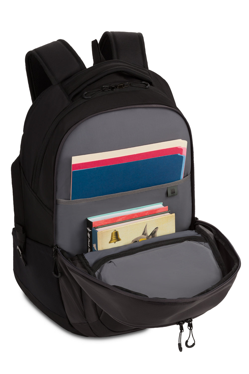SWISSGEAR Fusion Pro Laptop Backpack - Black/Dark Grey - 07