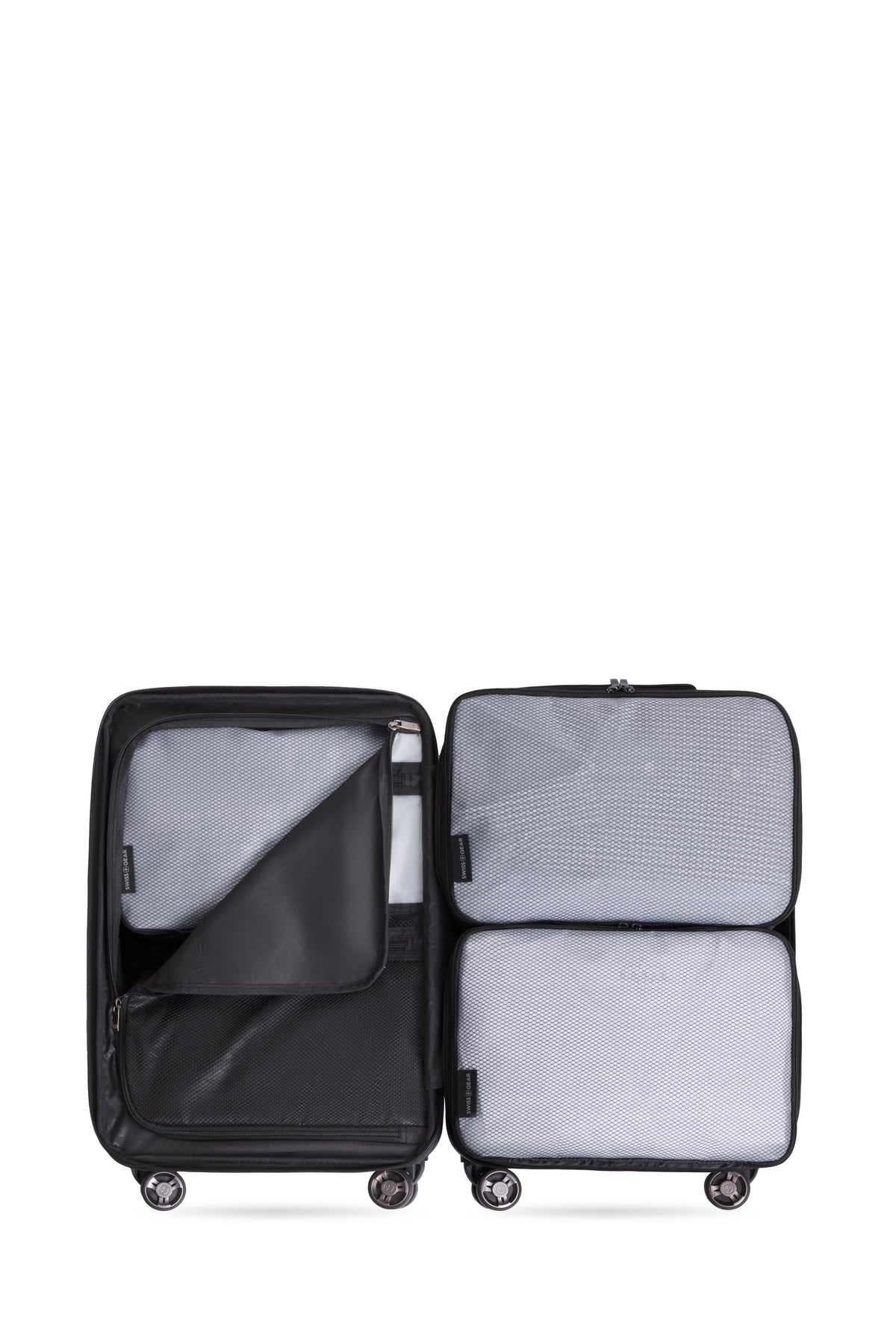 SWISSGEAR Travel Smart 3-Piece (S/M/M) Packing Cube Set - Black - 10