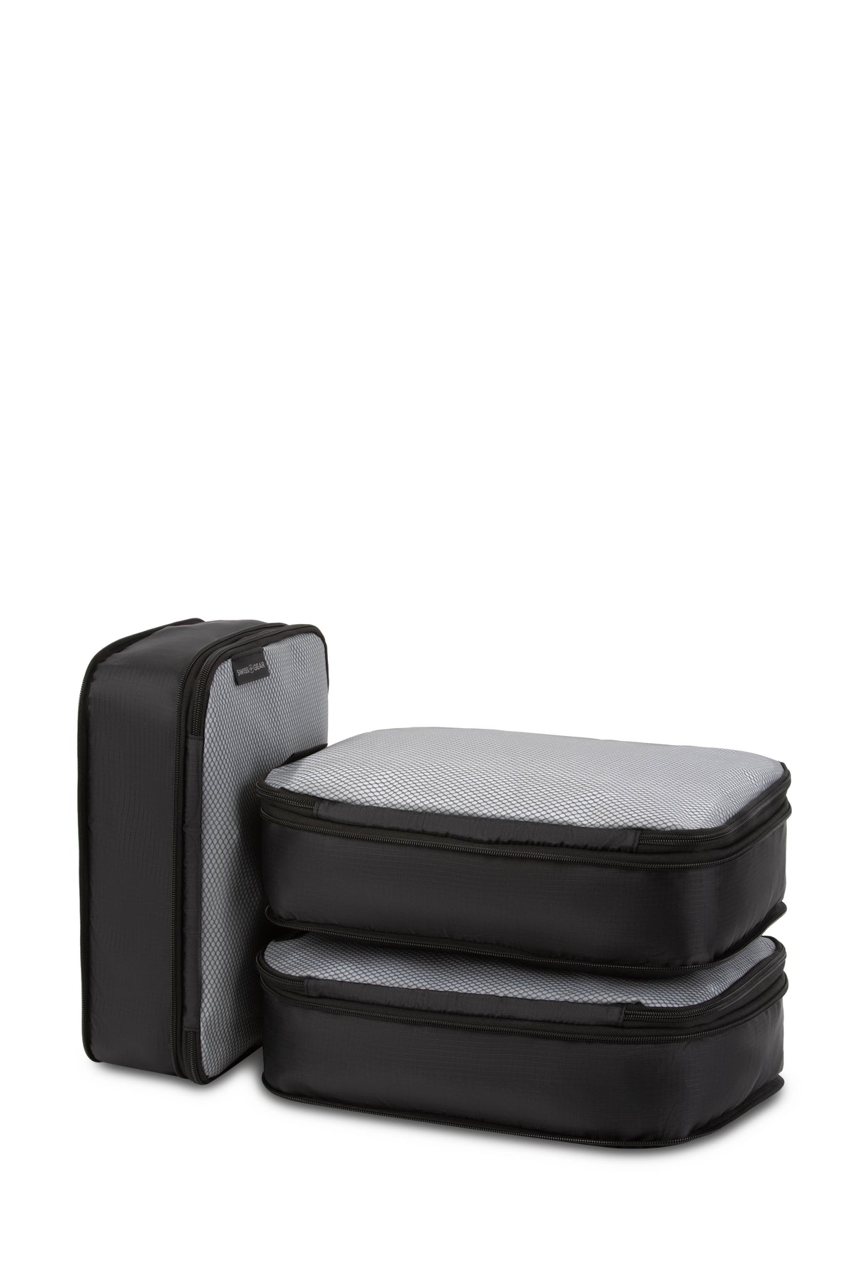 SWISSGEAR Travel Smart 3-Piece (S/M/M) Packing Cube Set - Black - 01
