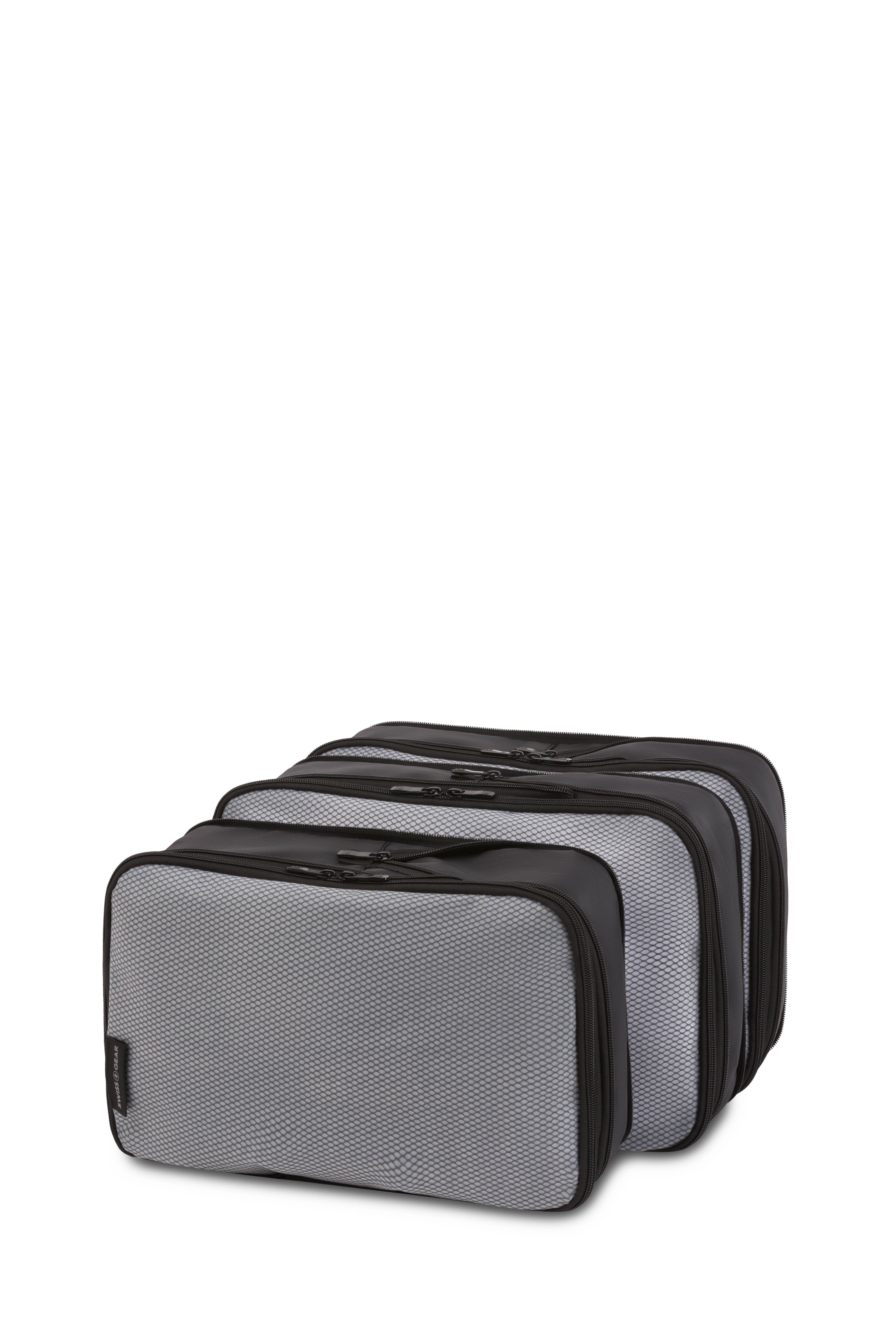 ウェア CUBE SWISSGEAR Travel Smart 3-Piece (S/M/M) Packing Cube Set in Dark Grey