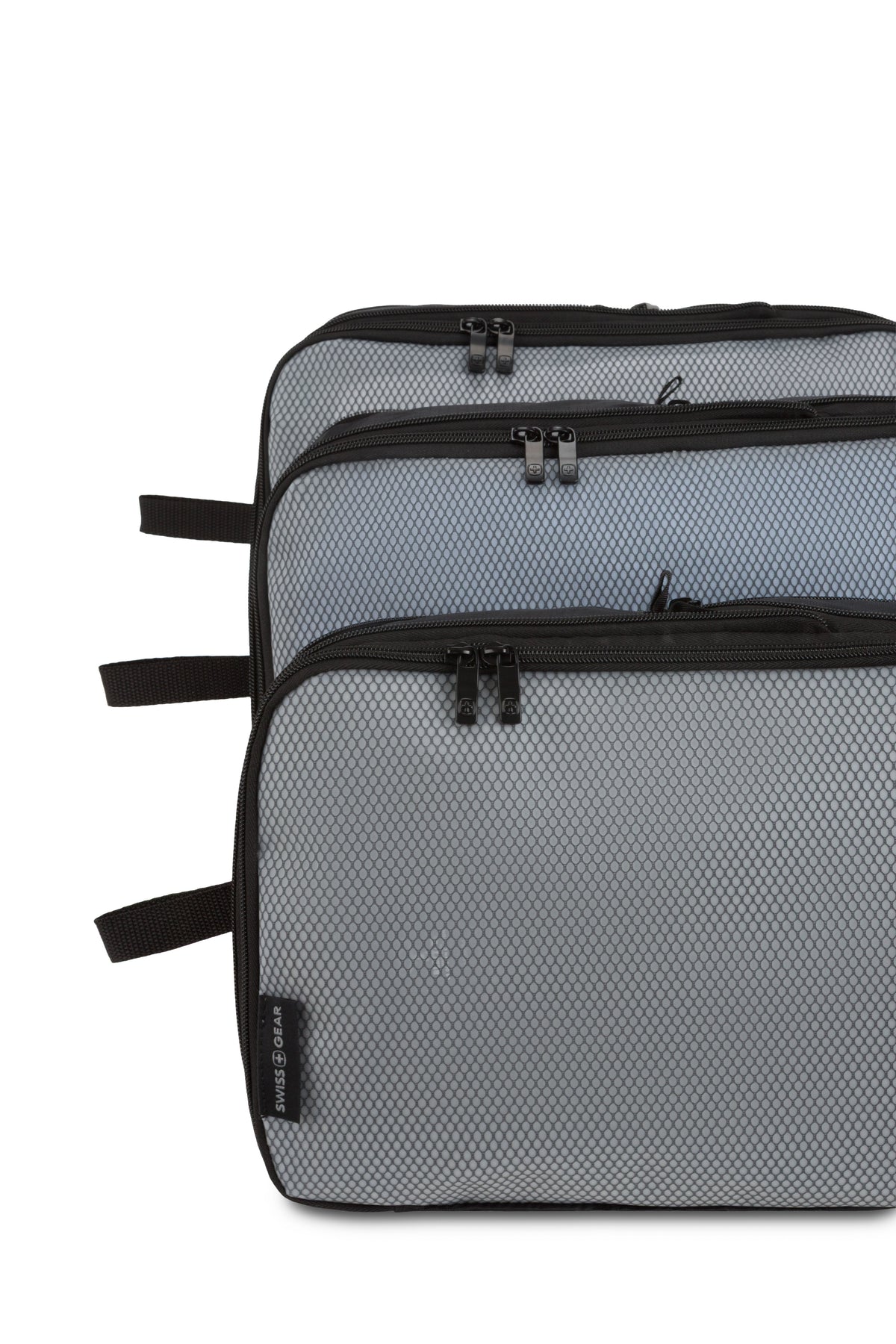 SWISSGEAR Travel Smart 3-Piece (S/M/M) Packing Cube Set - Black - LE - 03