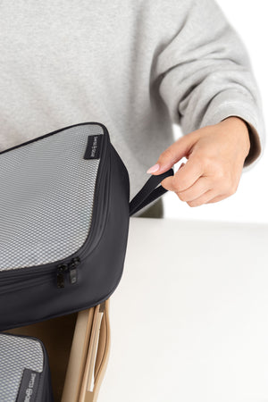 SWISSGEAR Travel Smart 3-Piece (S/M/M) Packing Cube Set in Limited Edition Black