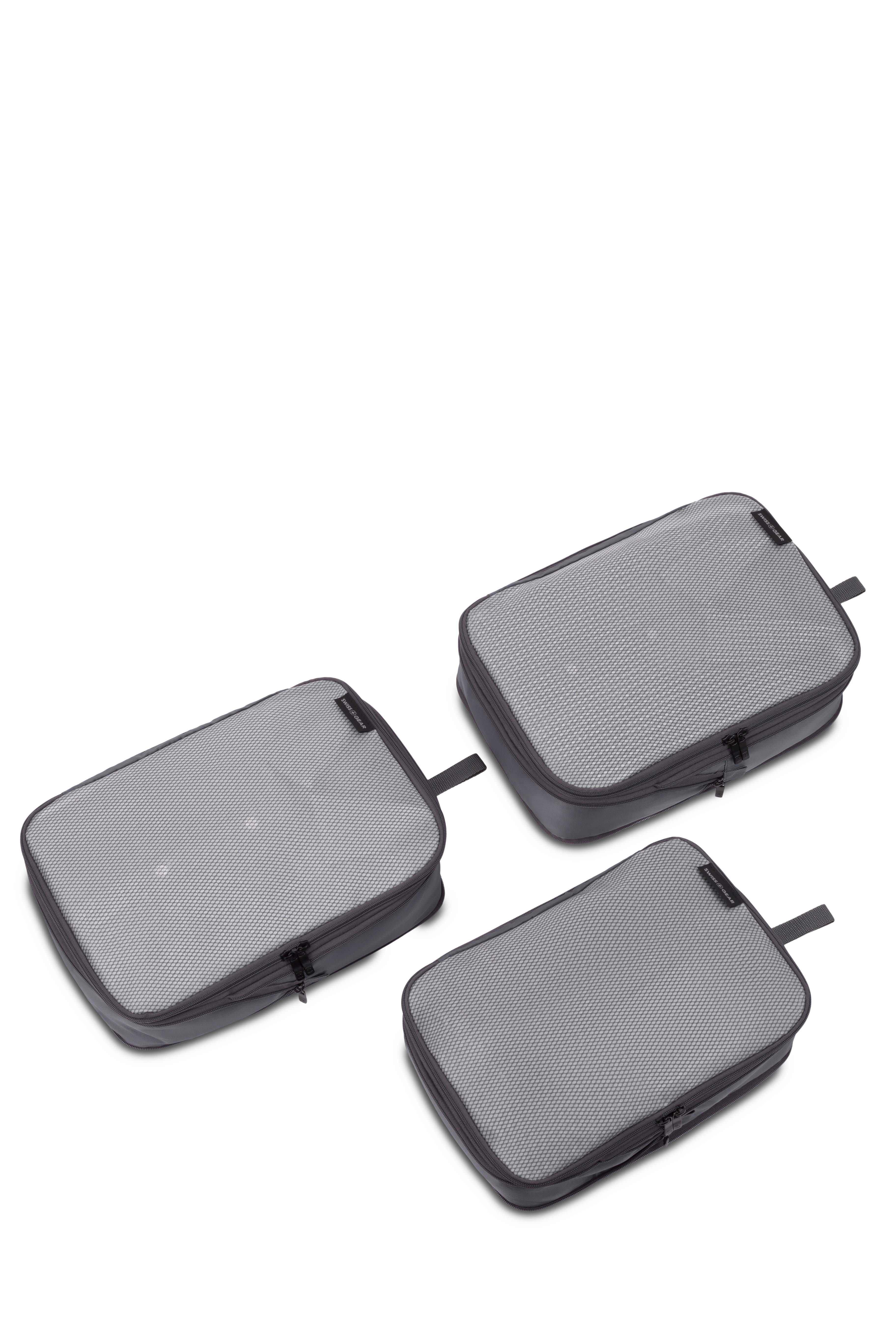 SWISSGEAR Travel Smart 3-Piece (S/M/M) Packing Cube Set in Dark Grey