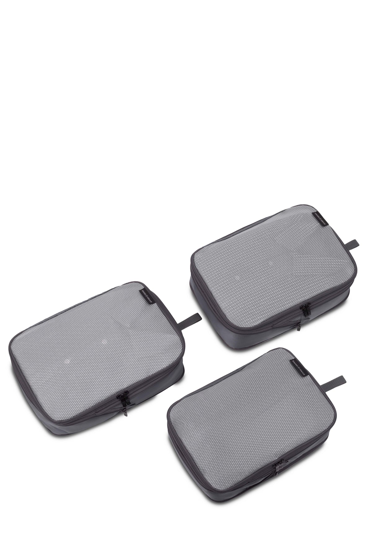 SWISSGEAR Travel Smart 3-Piece (S/M/M) Packing Cube Set - Dark Grey - 07