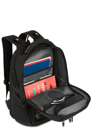 Swissgear ExecuLite 16 inch Laptop Backpack Stretchable mesh zippered pocket for cables and adapters