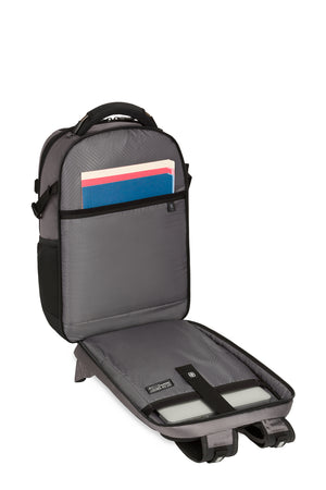 SWISSGEAR Travel Tech Pro ScanSmart Laptop Backpack - Gray TSA friendly ScanSmart laptop compartment with a padded 16