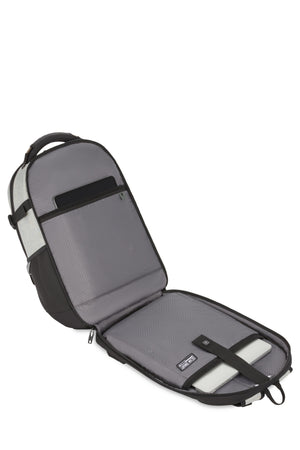 SWISSGEAR Travel Tech Pro ScanSmart Laptop Backpack - Gray Heather TSA-friendly ScanSmart laptop compartment with a padded 16