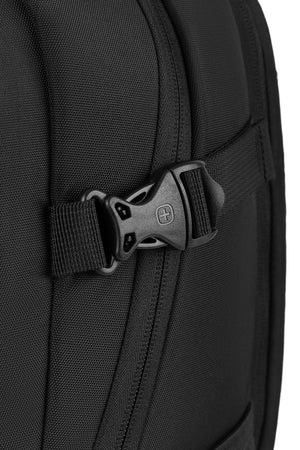 SWISSGEAR 9006 ScanSmart Laptop Backpack - Black Exterior Compression Straps