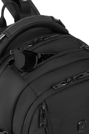 SWISSGEAR 9006 ScanSmart Laptop Backpack - Black Crush-resistant sunglasses compartment