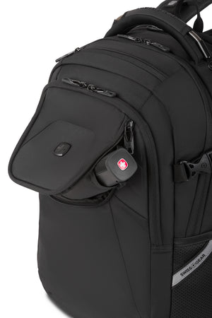 SWISSGEAR 9006 ScanSmart Laptop Backpack - Black with Deep zippered front pocket