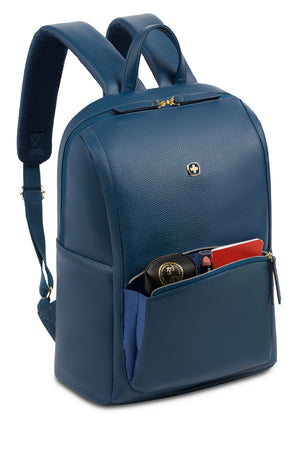 SWISSGEAR 9901 Lady's Laptop Backpack - India ink- front zippered compartment with organizer
