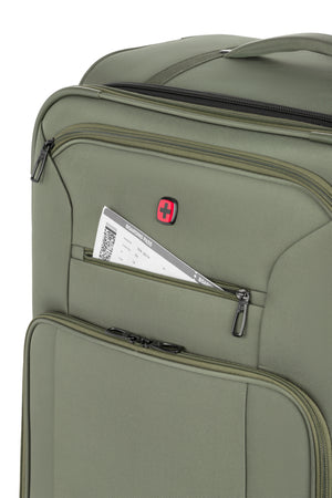 Wenger WG7062 Large Checked Spinner in Green