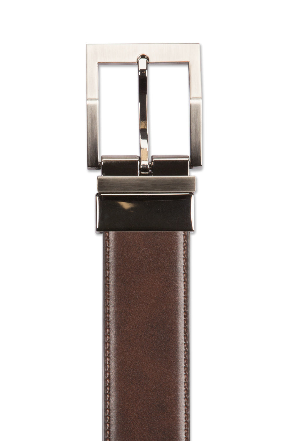 Swissgear Reversible Contemporary Leather Belt - XLarge - Black leather side with black stitching