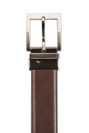 Swissgear Reversible Contemporary Leather Belt - XLarge - Black leather side with black stitching