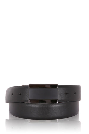 Swissgear Mens Plaque Buckle Leather Belt - Black/ L