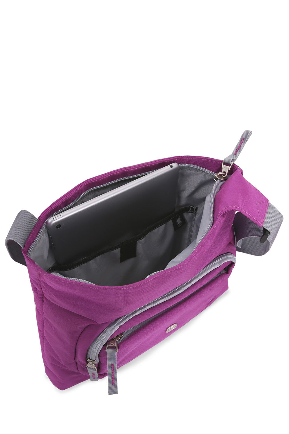 Swissgear 2359 Jewel CrossBody main compartment has mesh pocket