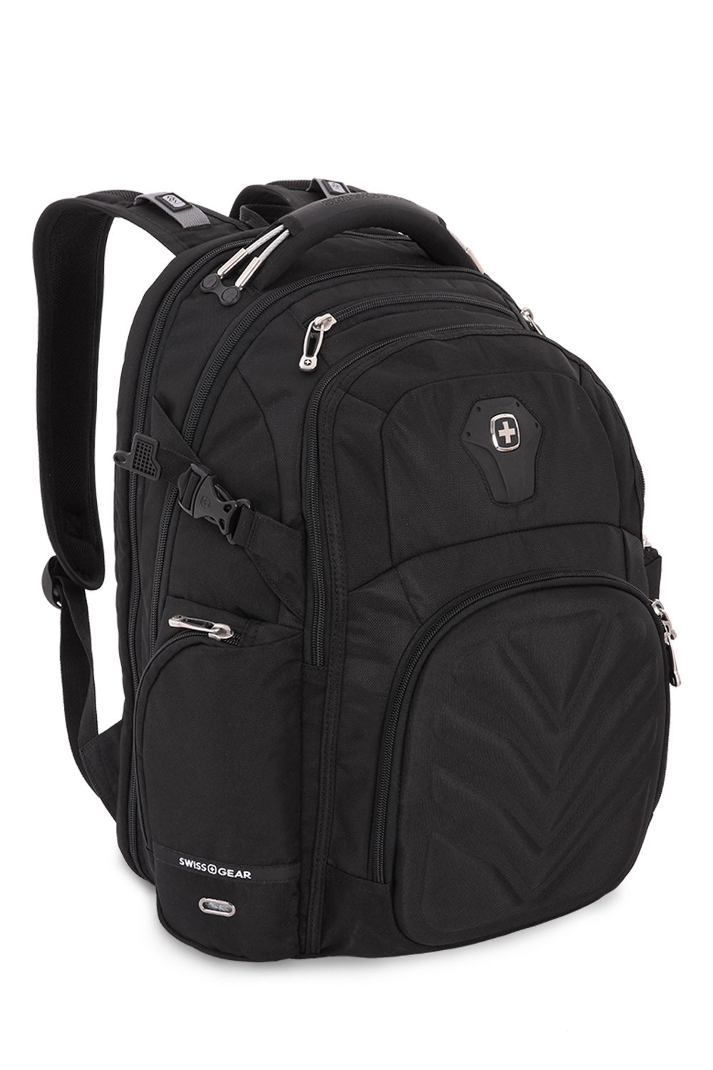 SWISSGEAR 5709 ScanSmart Backpack  Ergonomically contoured, padded shoulder straps