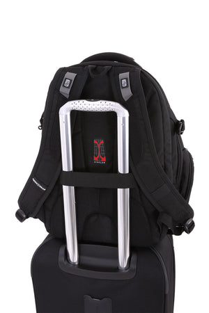 SWISSGEAR 5709 ScanSmart Laptop Backpack  Add-a-bag trolley strap 