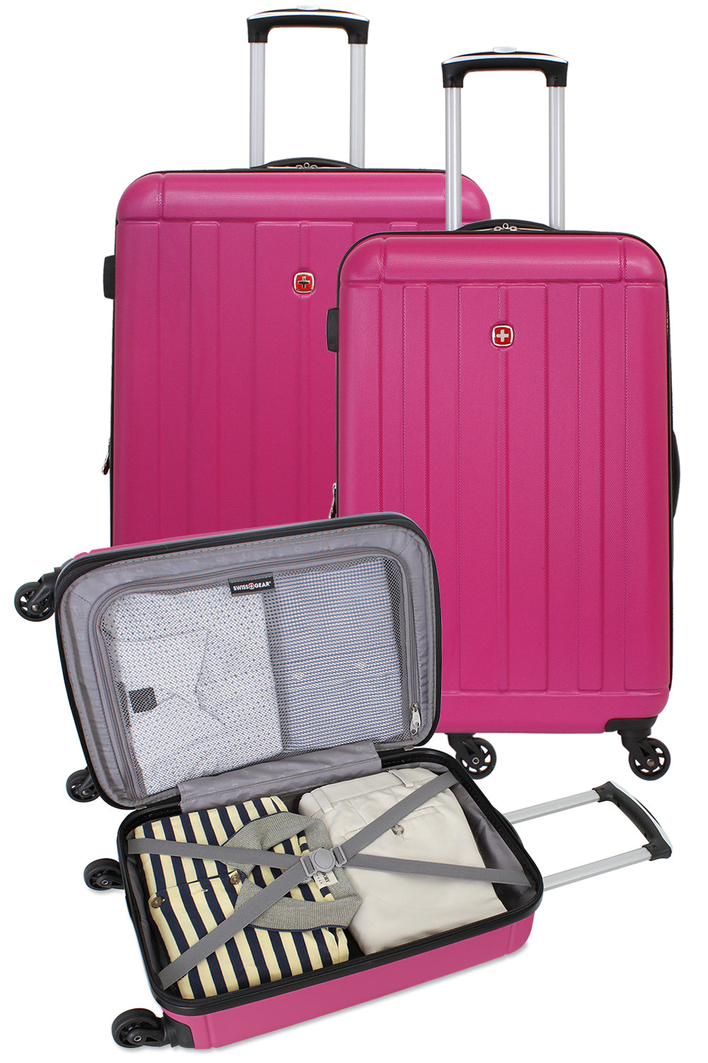 SWISSGEAR 6297 3-Piece Spinner Set - Pink - 07