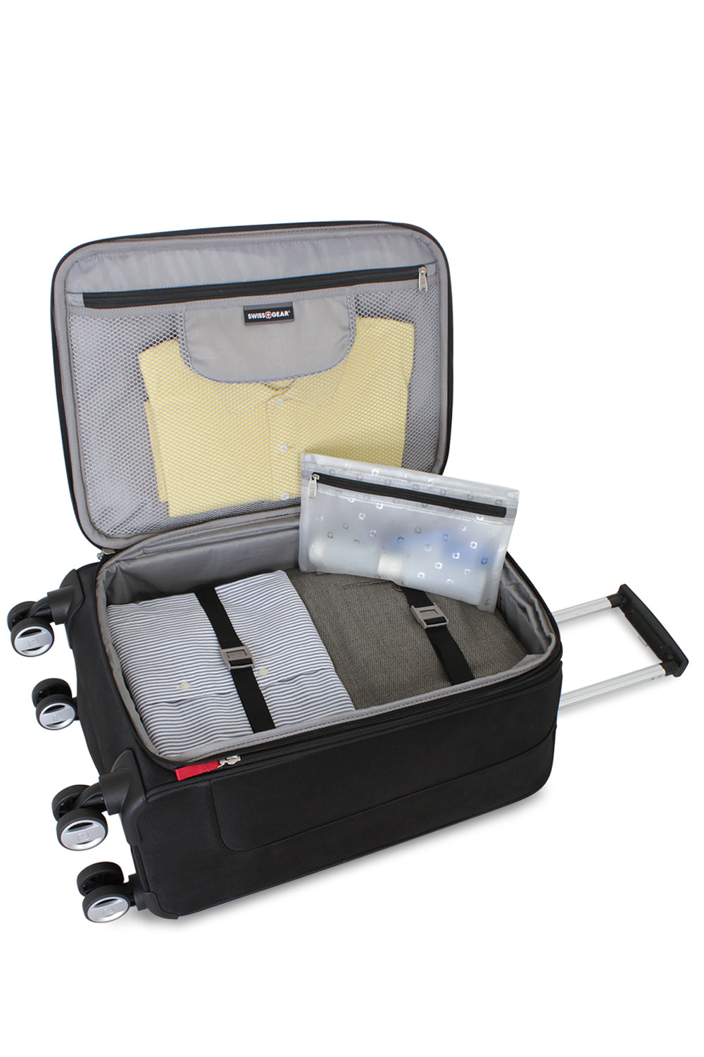 SWISSGEAR 6305 3-Piece Spinner Set in Black