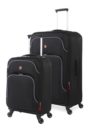 Swissgear 6320 Expandable Luggage 2pc set - Black/Silver 