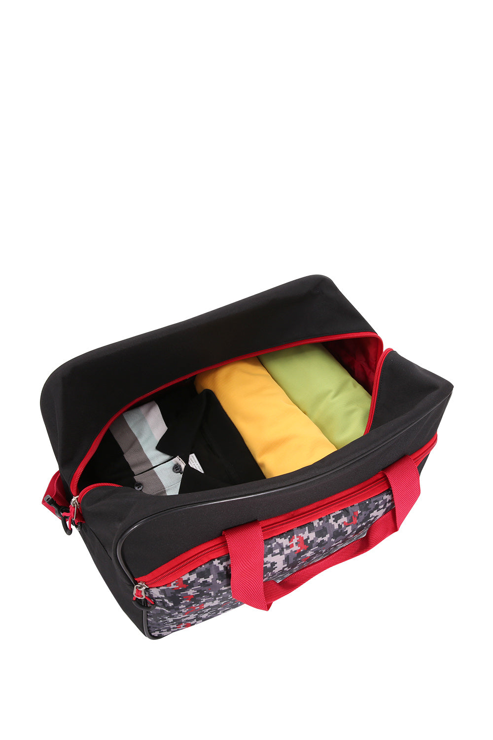 Swissgear 6326 Boys Digicraft Duffel Bag can hold up to a 3-day packing capacity