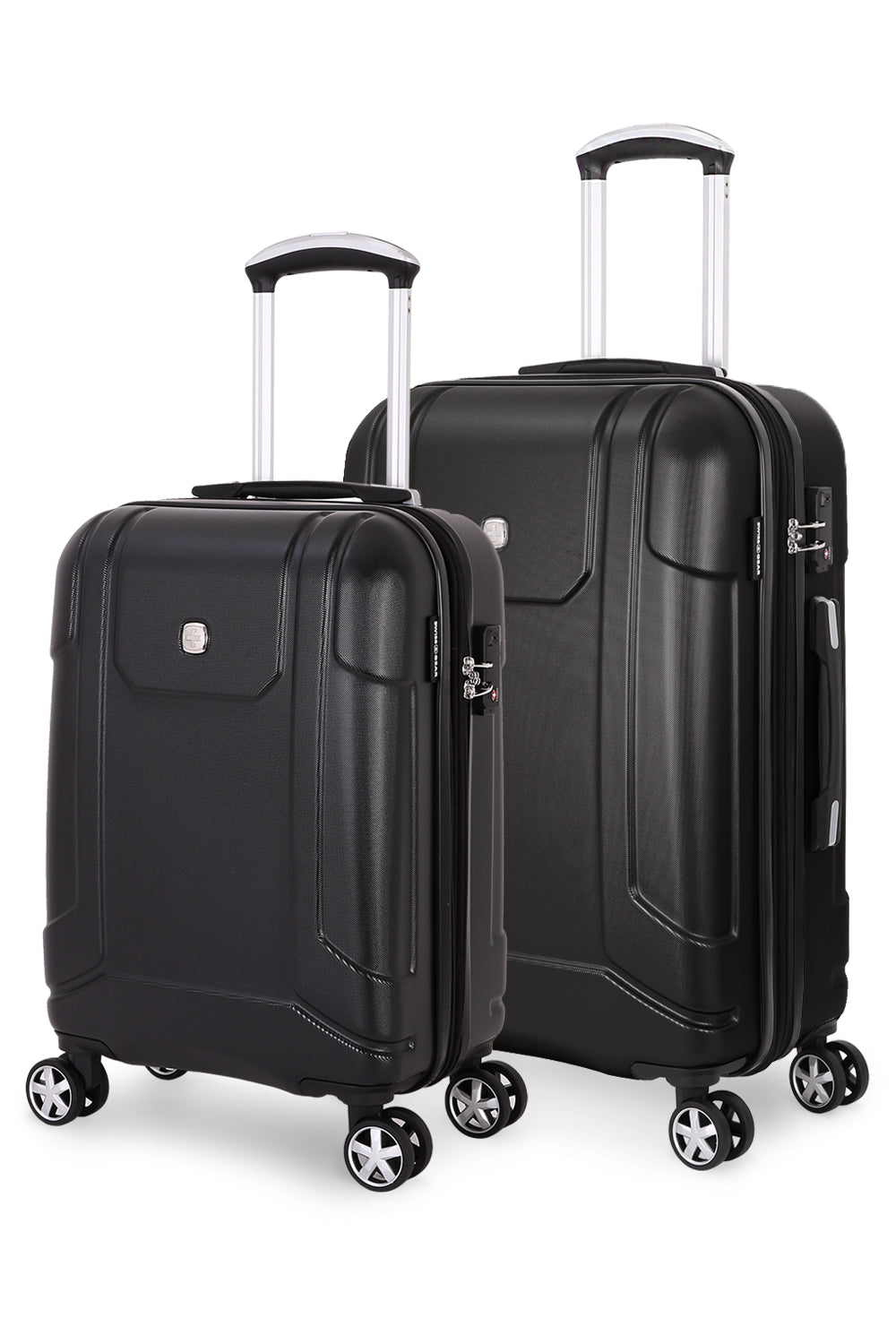 SWISSGEAR 6396 2-Piece (S/M) Spinner Set - Black - 01