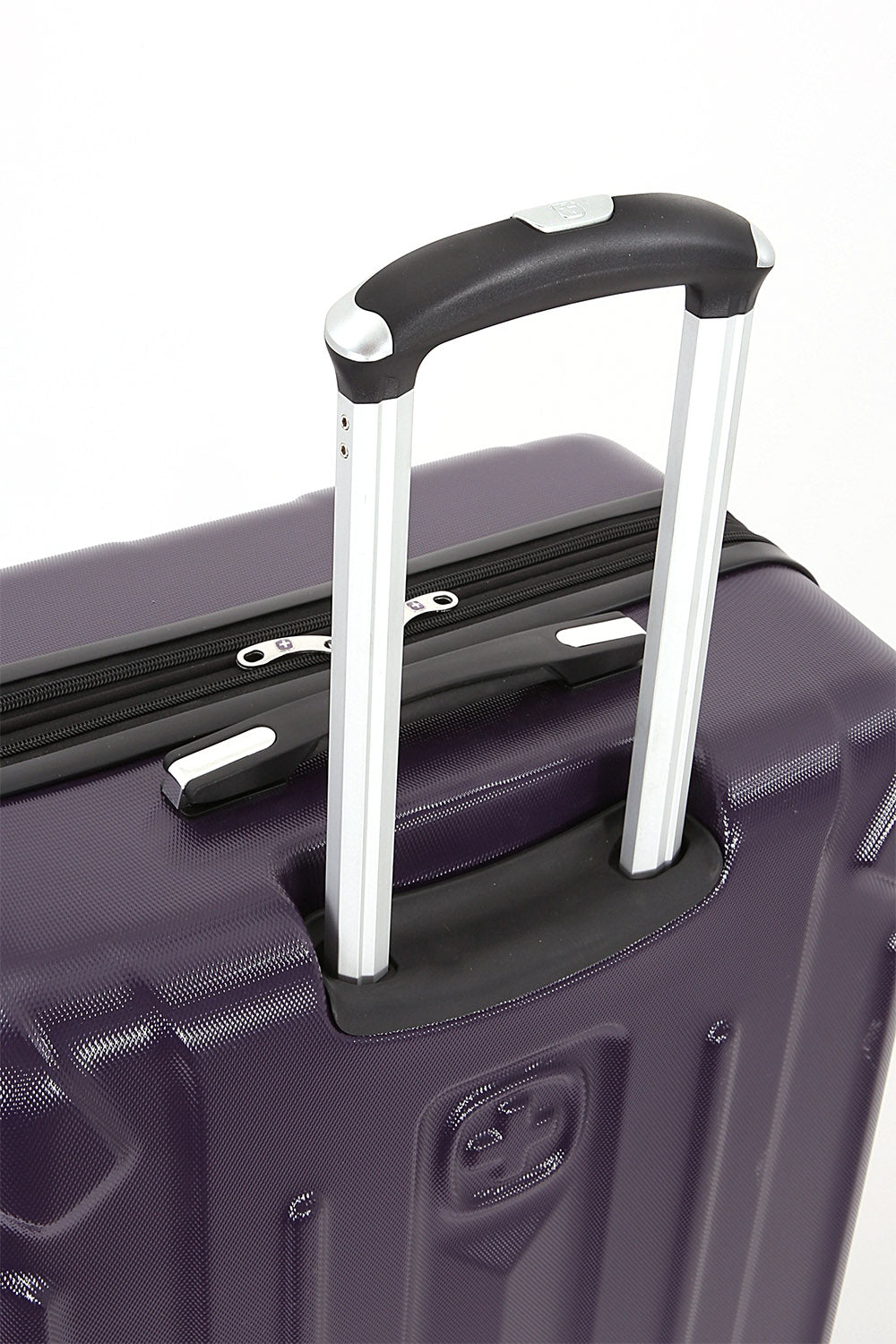 バジル^ - ^ SWISSGEAR 7211 Medium Checked Spinner in Pewter