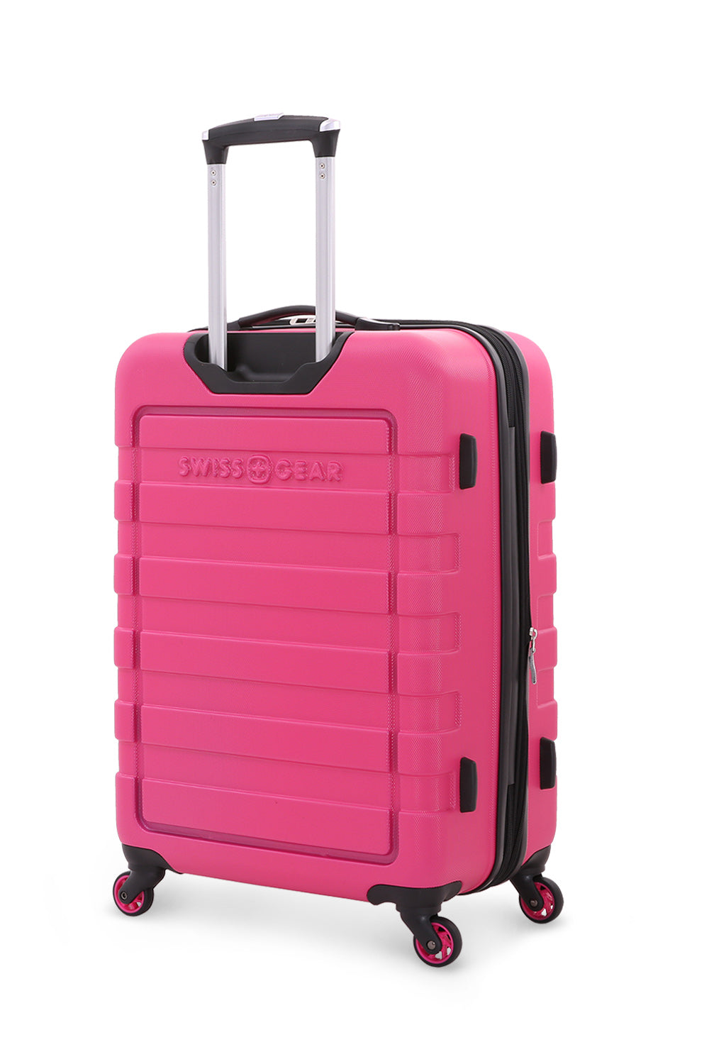 SWISSGEAR 6581 Medium Checked Spinner in Fuchsia