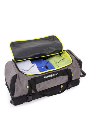 Swissgear 7261 30” Rolling Drop Bottom Duffel Bag Large main interior compartment 