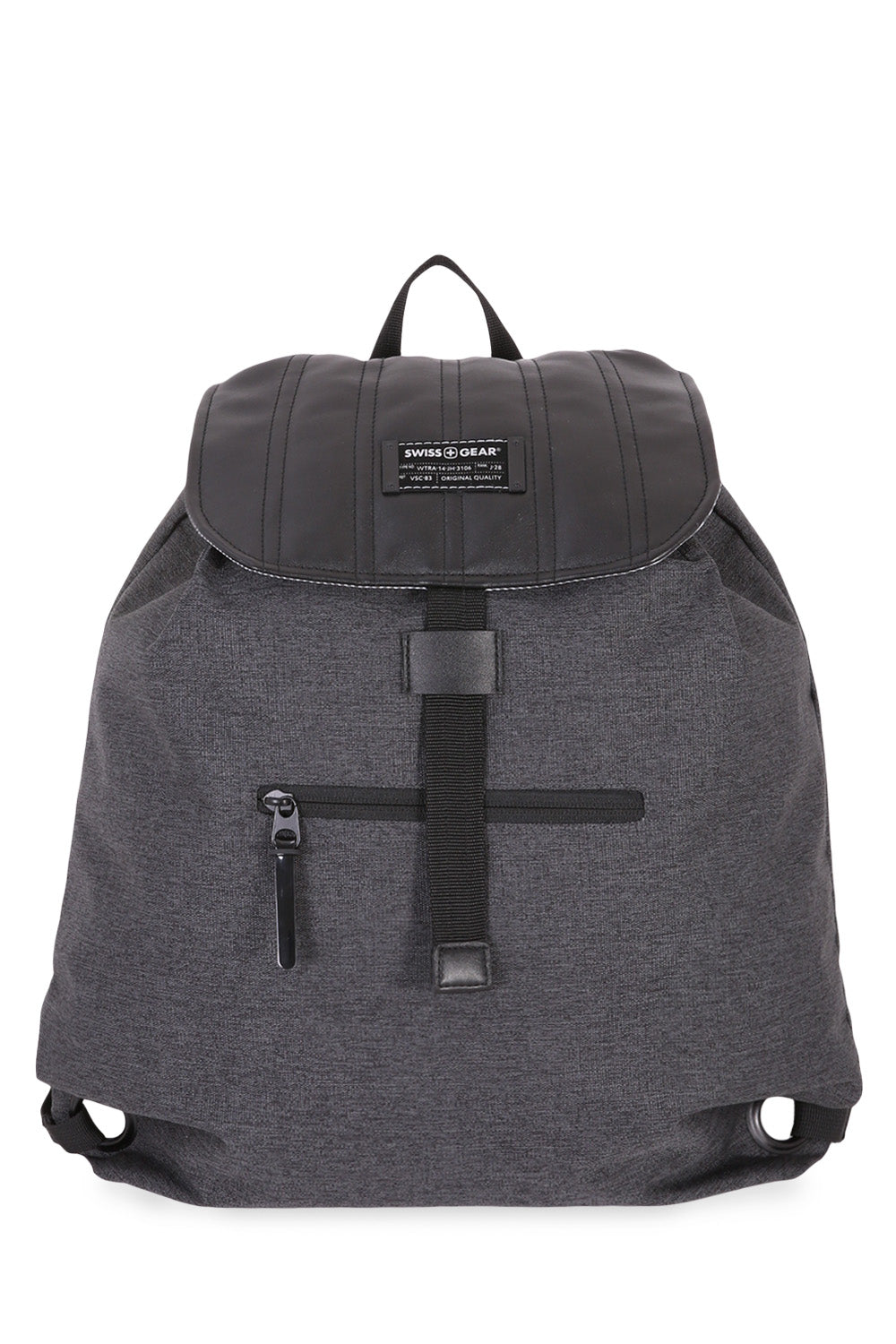 Swissgear 7658 Getaway Cinch Sack Backpack - One front panel zippered accessory pocket