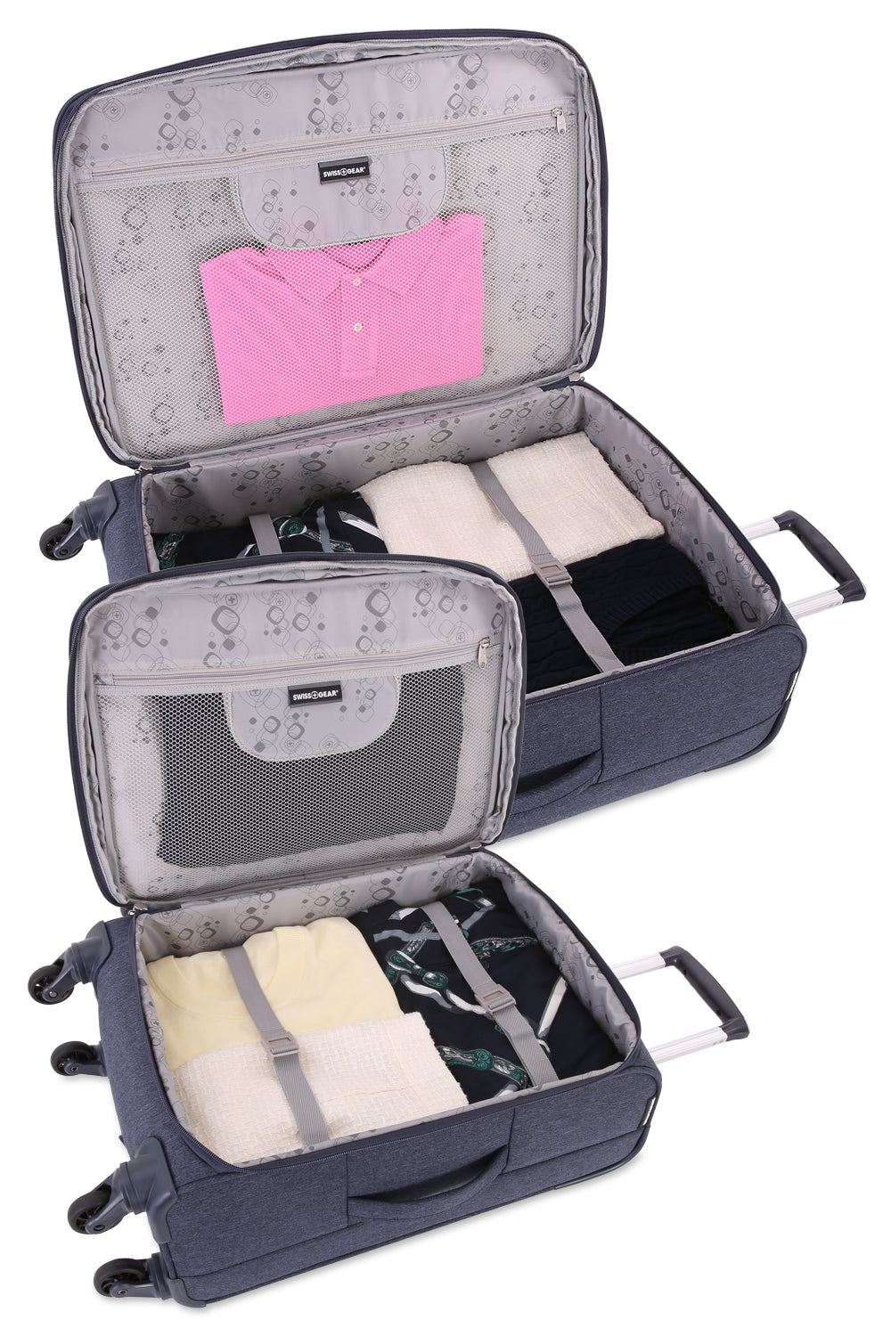 Swissgear 7660 Expandable Liteweight Spinner Luggage Expands for additional interior space