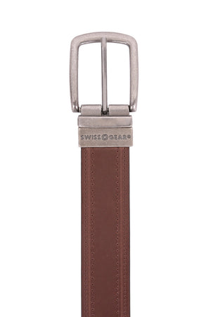 Swissgear Reversible Casual Leather Belt - X Large - Brown