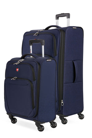 SWISSGEAR SW21400 2 Piece Spinner Luggage Set - Dark Blue Heather