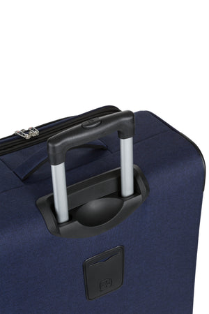 SWISSGEAR SW21400 2 Piece Spinner Luggage Set - Dark Blue Heather - locking telescopic handle 