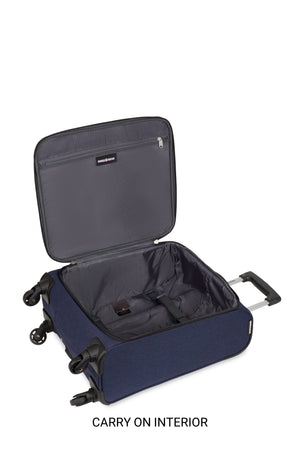 SWISSGEAR SW21400 2 Piece Spinner Luggage Set - Dark Blue Heather - 17